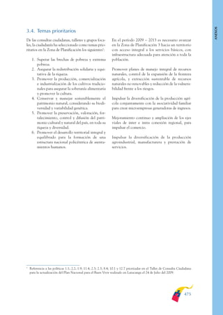 Plan nacional buen vivir 2009-2013.