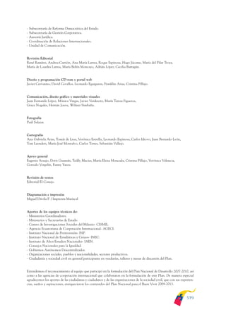 Plan nacional buen vivir 2009-2013.