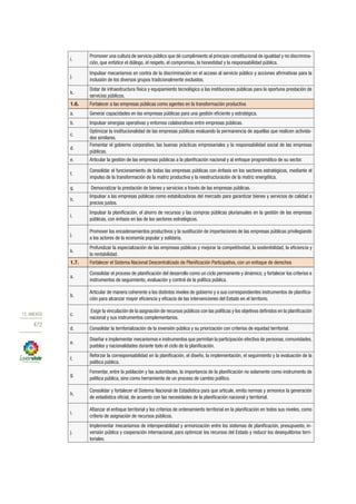 Plan nacional buen vivir 2013 2017