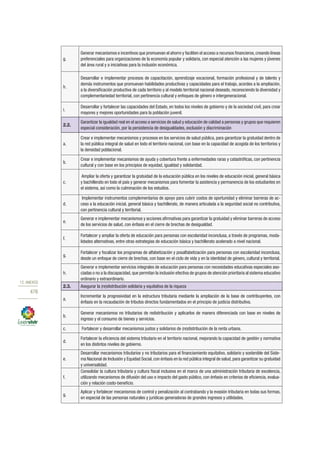 Plan nacional buen vivir 2013 2017