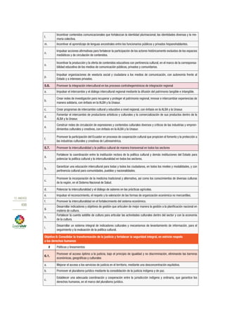 Plan nacional buen vivir 2013 2017