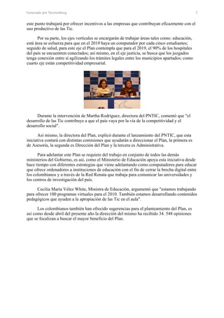 Plan Nacional De Tics