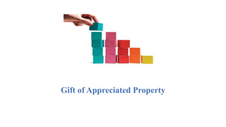 Gift of Appreciated Property
 