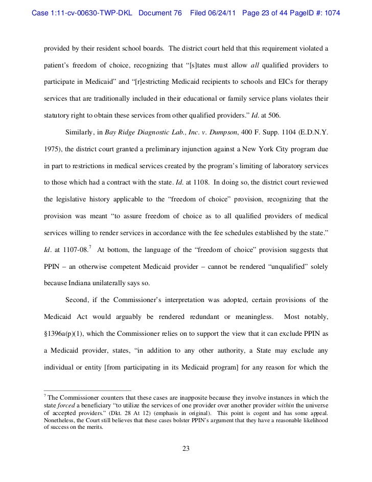 Planned Parenthood Ruling