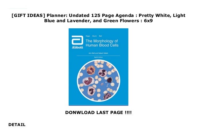Gift Ideas Planner Undated 125 Page Agenda Pretty White Light