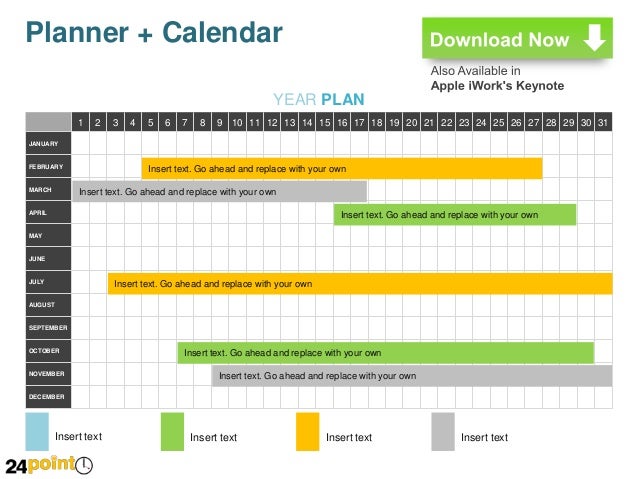 planner calendar editable powerpoint slides calendar slides