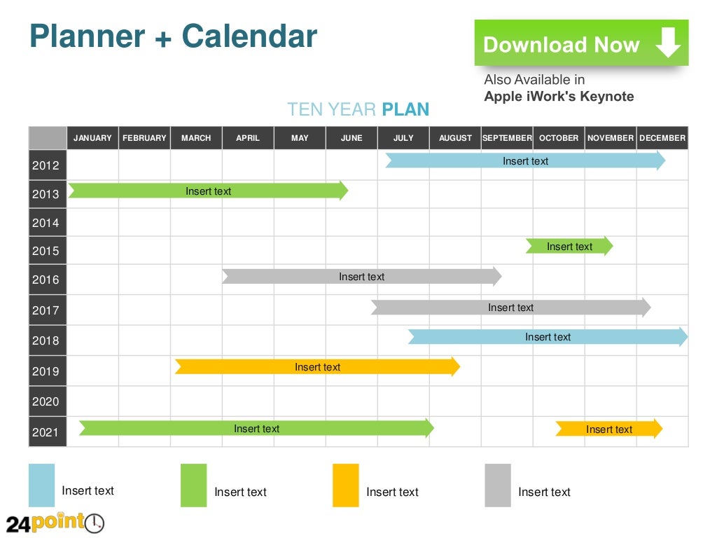 Planner + Calendar Editable PowerPoint Slides
