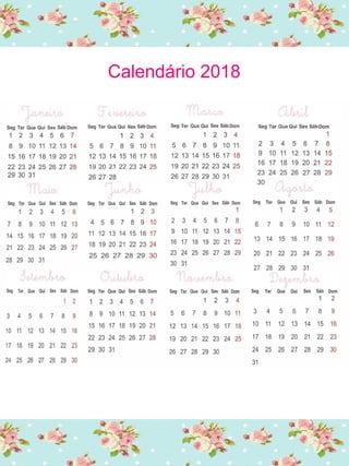 Calendário 2018
 