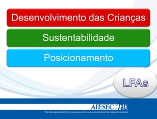 Desenvolvimento das Crianças

      Sustentabilidade

      Posicionamento
 