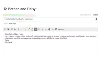 To Bethan and Daisy:
 