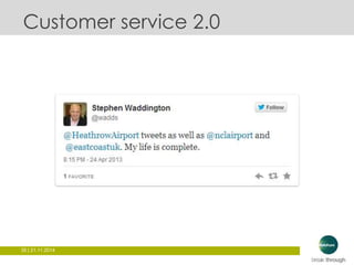 Customer service 2.0 
35 | 21.11.2014 
 