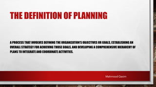 Defining Planning Planning | PPTX