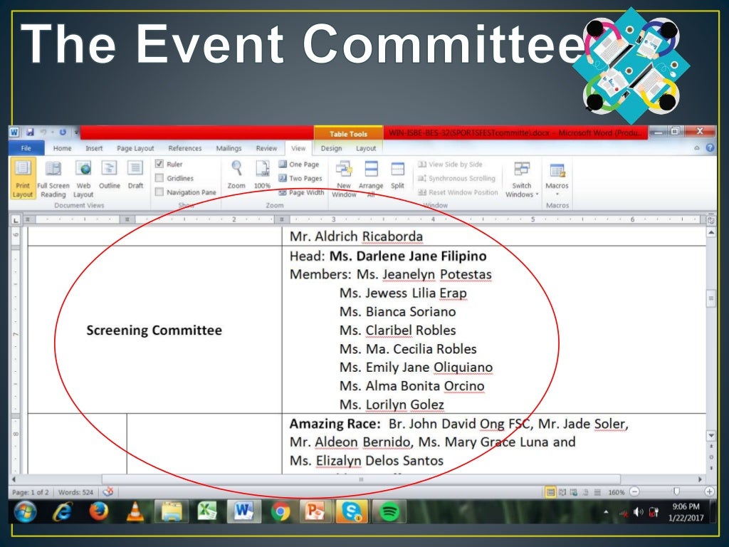 Sports Event Management Process