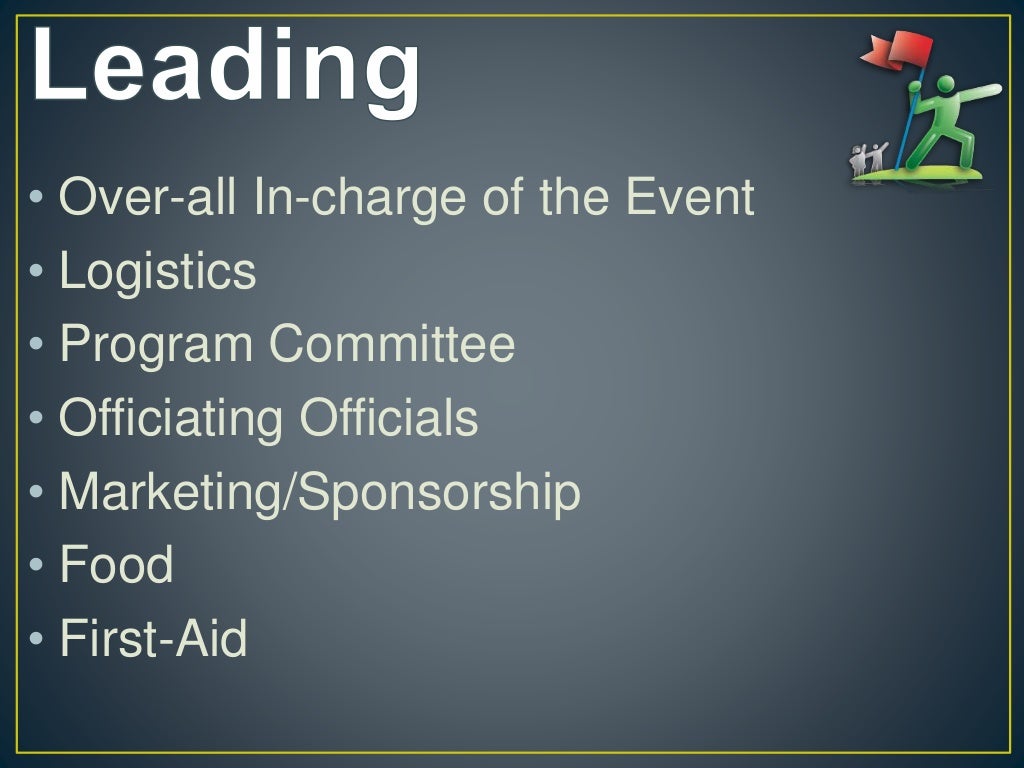 Sports Event Management Process