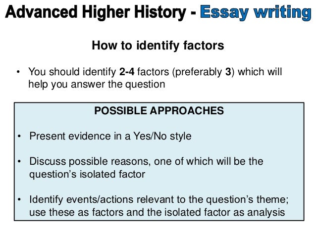 How to write advanced higher history essay picture