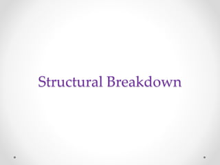 Structural Breakdown
 