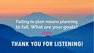 THANK YOU FOR LISTENING!
 