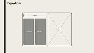 Paginations
TITLE
ARTICLE ARTICLE
 