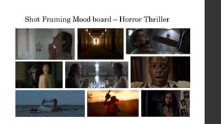 Shot Framing Mood board – Horror Thriller
 