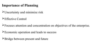 Planning in management and entrepreneurship .pptx