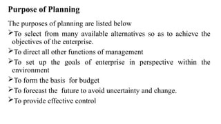 Planning in management and entrepreneurship .pptx