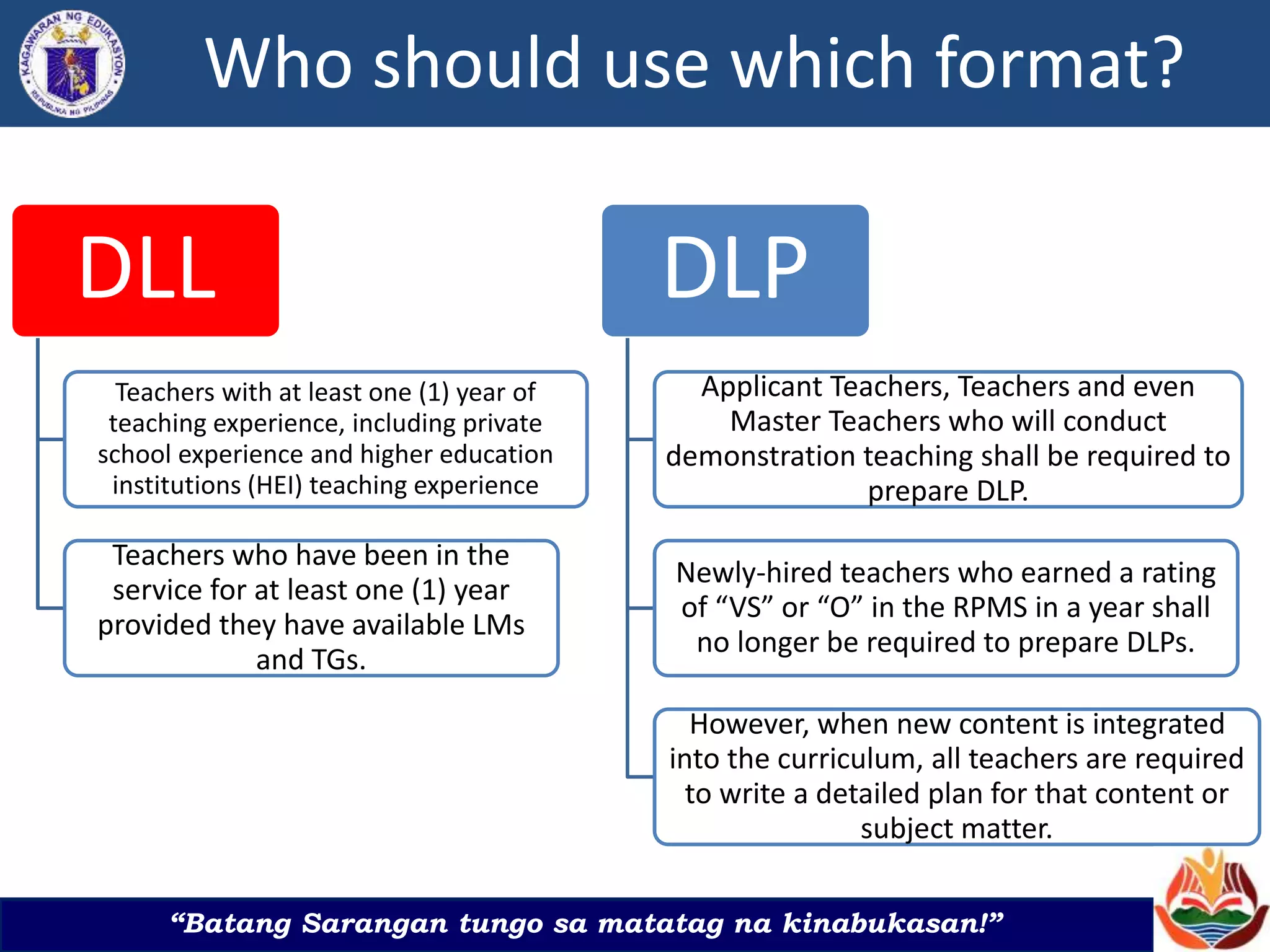 PLANNING-INSTRUCTION-ON-DLL.ppt