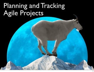 Planning and Tracking
Agile Projects
1
 