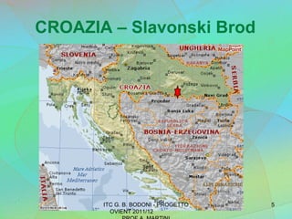 CROAZIA – Slavonski Brod ITC G. B. BODONI - PROGETTO OVIENT 2011/12  PROF A. MARTINI 