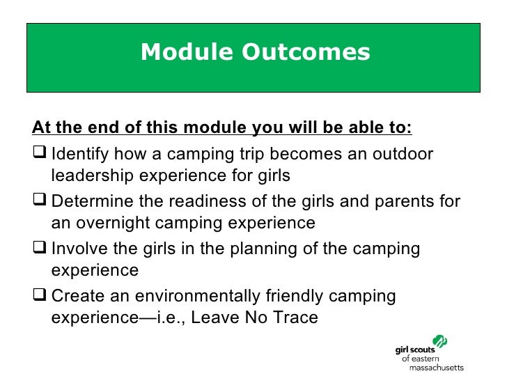 planning a camping experience
