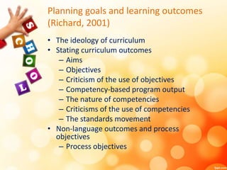 Planning aims and objectives in language programs.pptx 1 | PPTX