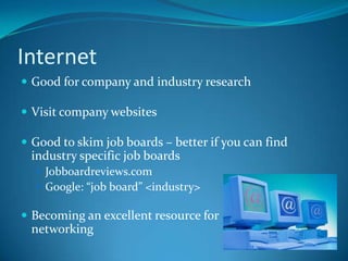 Job Search in Tough Economy