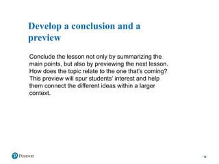 Conclude Lesson Planning a lesson | PPTX