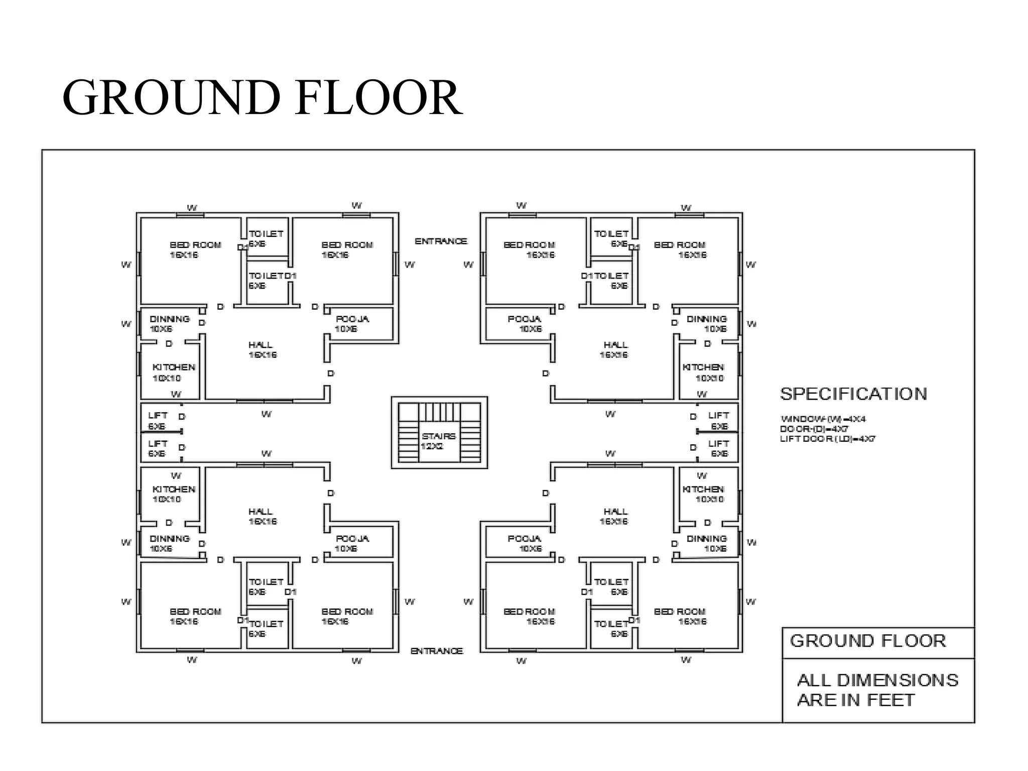 GROUND FLOOR
 