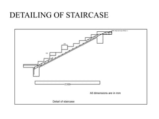 DETAILING OF STAIRCASE
 