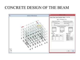 CONCRETE DESIGN OF THE BEAM
 