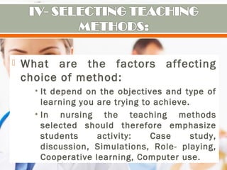 Planning and conducting classes | PPT