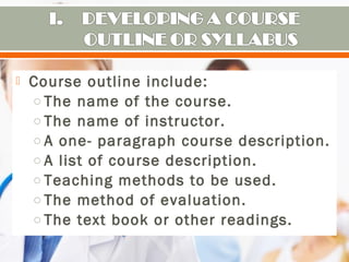 Planning and conducting classes | PPT