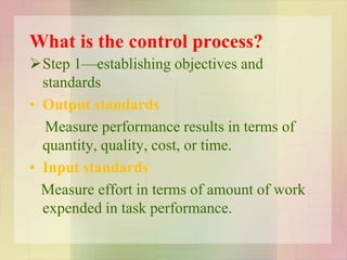 Controlling By Measuring Performance Planning and controlling | PPTX
