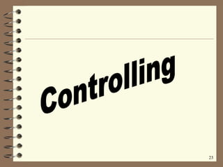 Controlling 