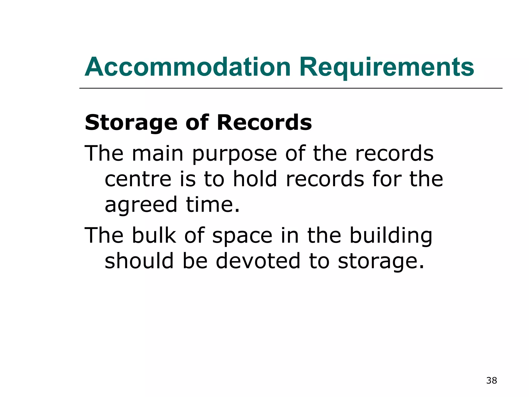 Planning and developing a records center | PPT