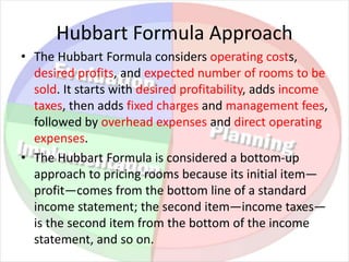Formula Desire Operating Income Planning and evaluating front office operations | PPT