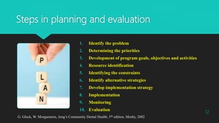 Planning and evaluation presentation | PPT