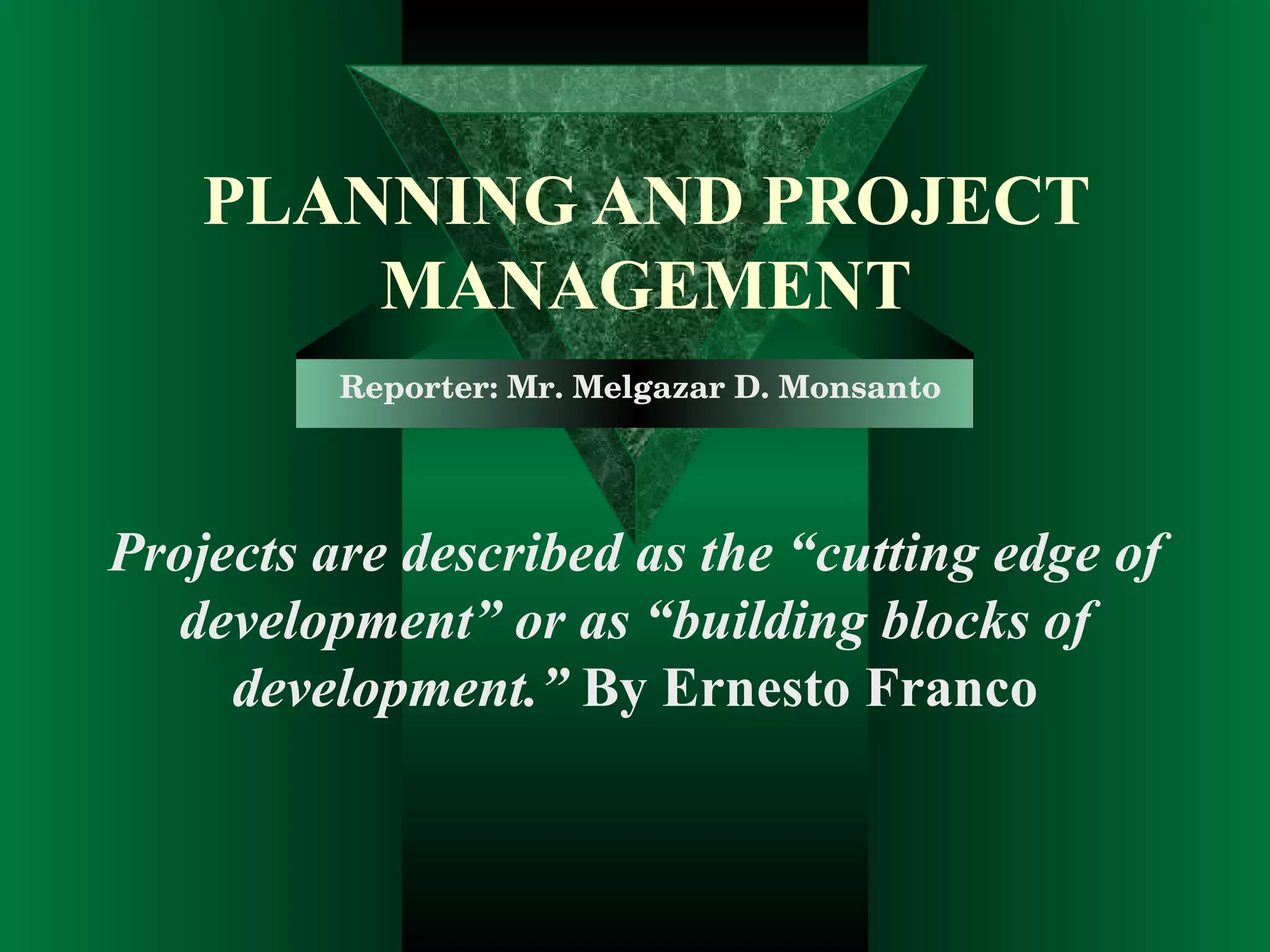 Planning And Project Management | PPT