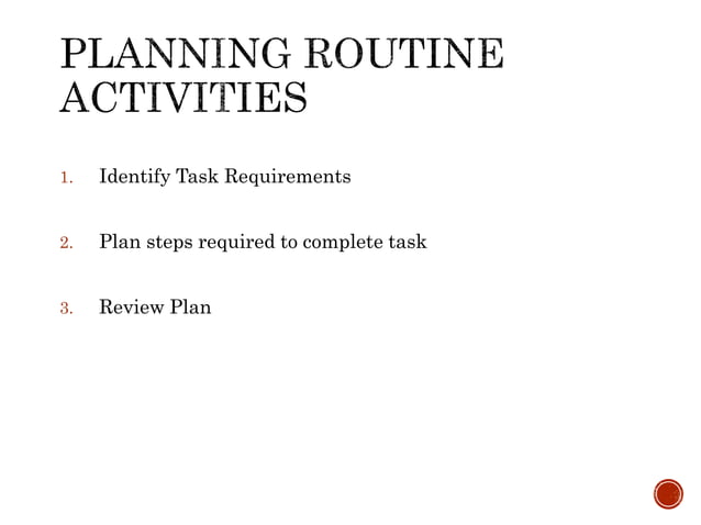 Planning a Routine Activity.ppt