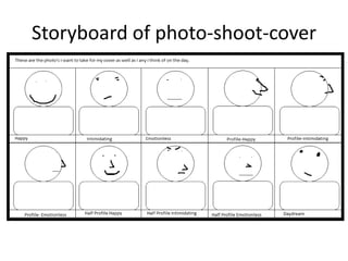 Storyboard of photo-shoot-cover
 