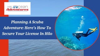 Planning A Scuba
Adventure: Here’s How To
Secure Your License In Hilo
 