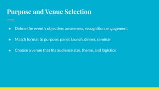 Planning a Successful Corporate Event | PDF