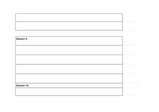 Session 9:
Session 10:
 
