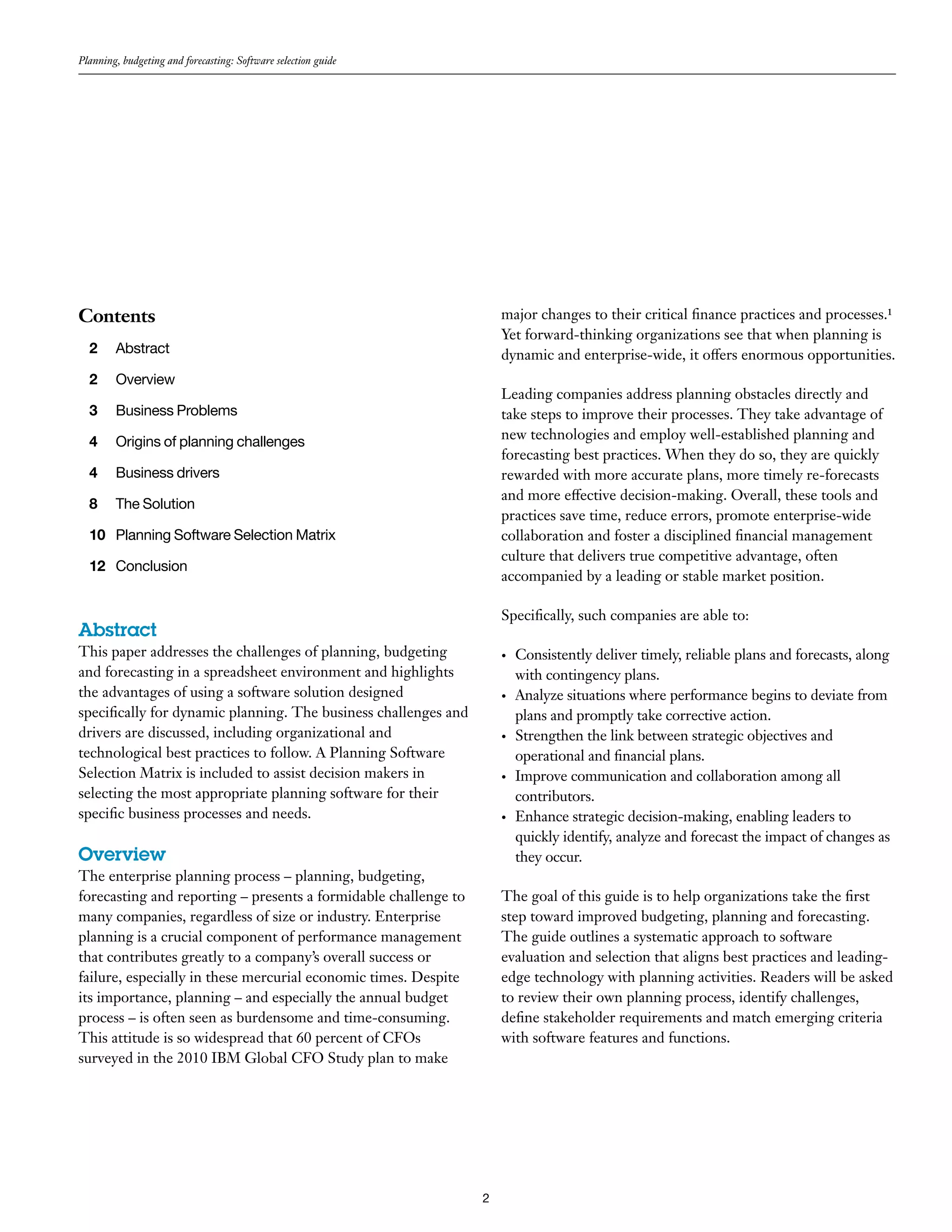 Planning budgeting forecasting | PDF