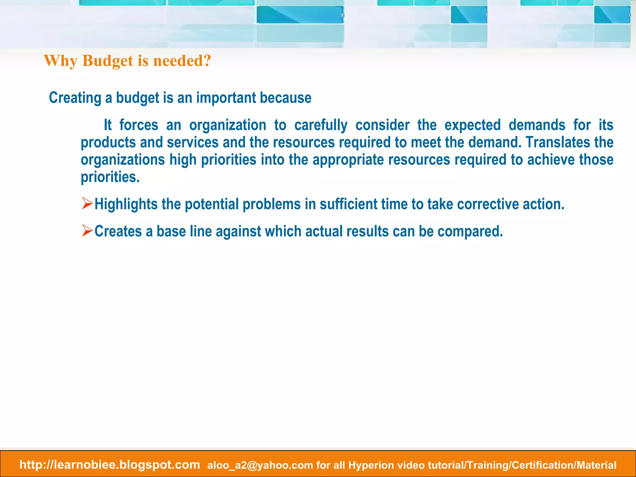 Outline Differences Between Aggregate Storage and Block Storage Multiple hierarchies enabled, dynamic hierarchy, or stored hierarchy designation No two-pass calculation ASO does not have concept of Dense/Sparse. Support for the ~ (no consolidation) operator (underneath label-only members only) and the + (addition) operator Cannot have formulas Restrictions on label only  No Dynamic Time Series members Dynamic Calc and Store not relevant No association of attribute dimensions with the dimension tagged as Accounts 